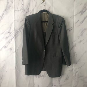 VTG 90s CUSTOM GRACE SEOUL HILTON - TAILORED GRAY BLAZER SPORTS COAT MENS 40R